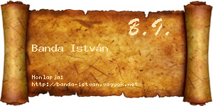 Banda István névjegykártya